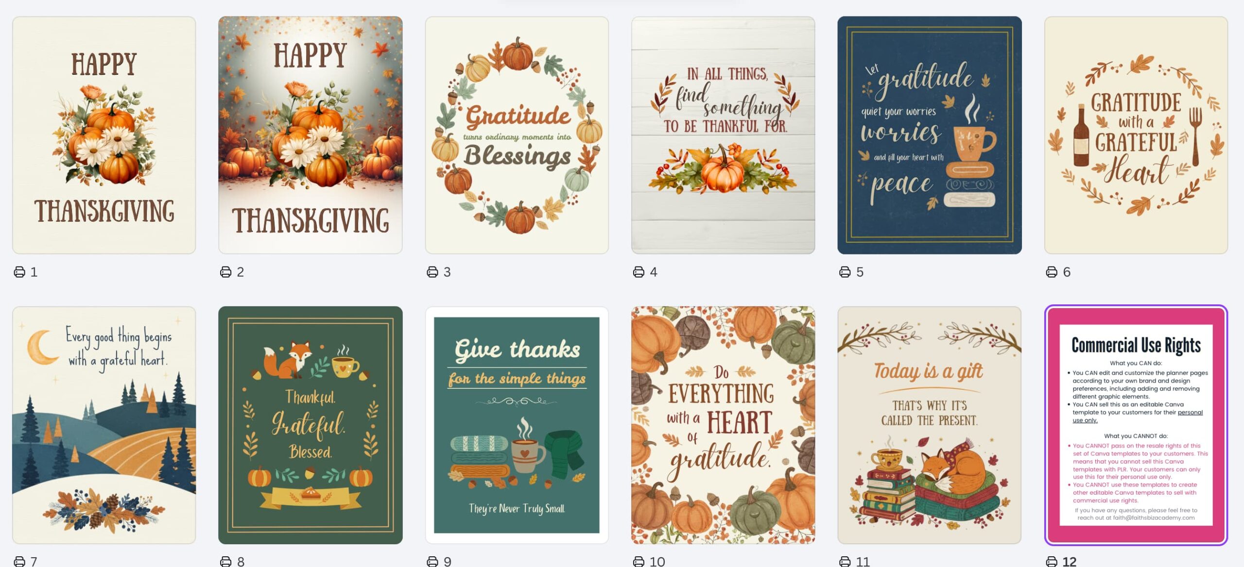 Thanksgiving Wall Art 2025